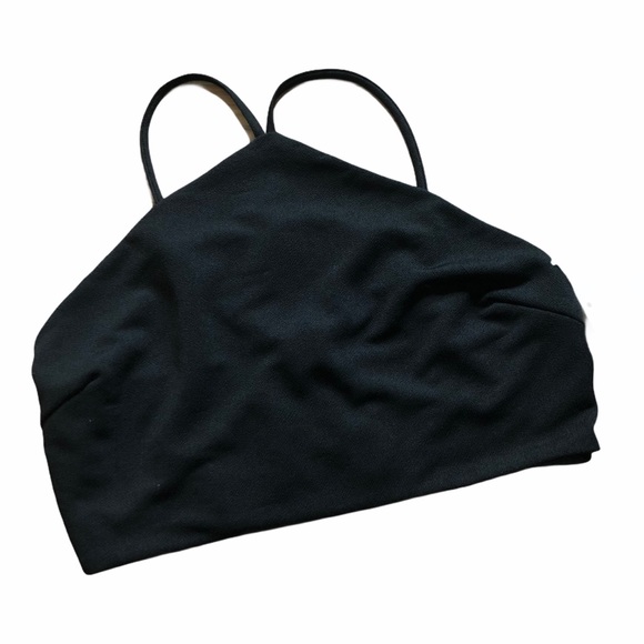 TOBI NWT Come Close Crop Top Black Size Large - Picture 2 of 6